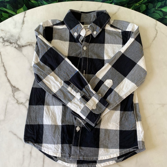 Carter's Buffalo Plaid with Red Sweater size 4T - Picture 3 of 8